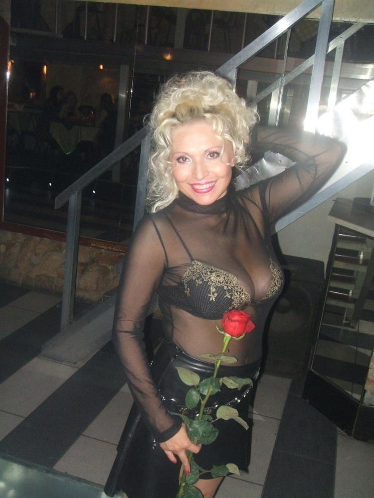 25P Hot Non-nude Platinum blonde Russian granny