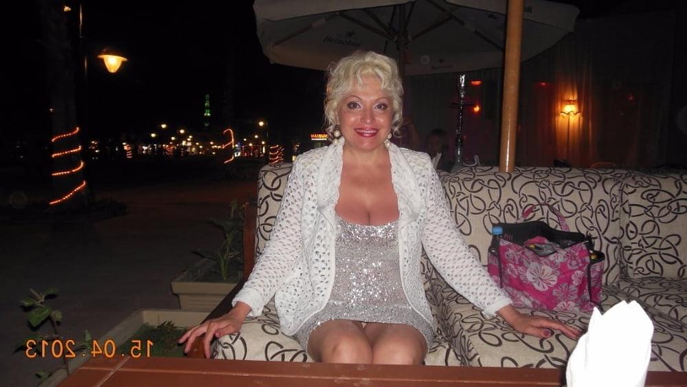 25P Hot Non-nude Platinum blonde Russian granny