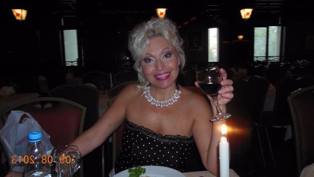 25P Hot Non-nude Platinum blonde Russian granny