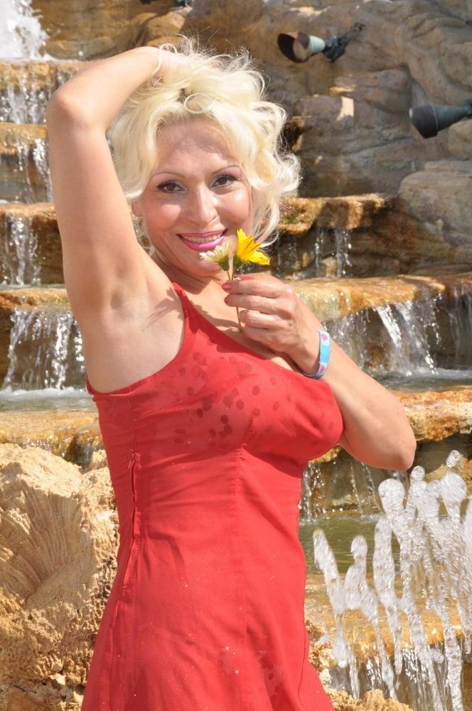 25P Hot Non-nude Platinum blonde Russian granny