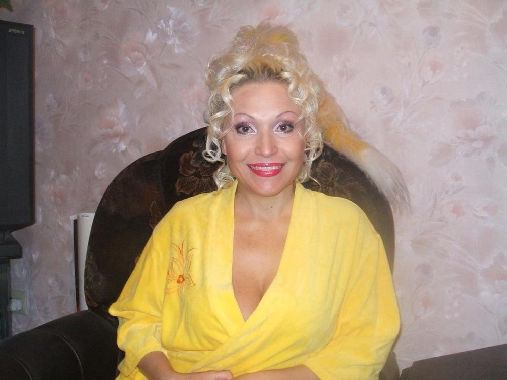 25P Hot Non-nude Platinum blonde Russian granny