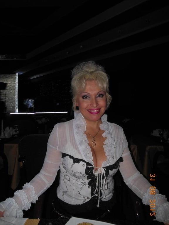 25P Hot Non-nude Platinum blonde Russian granny