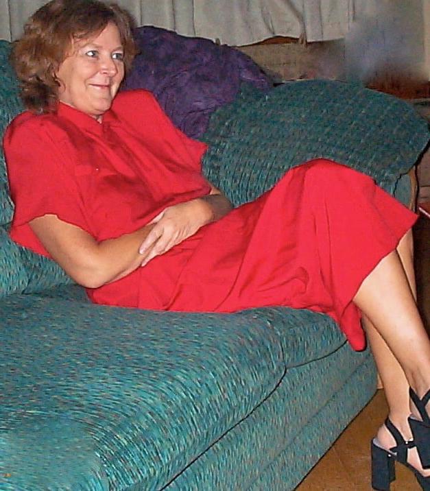 13P Granny in red playing&amp;sucking cock