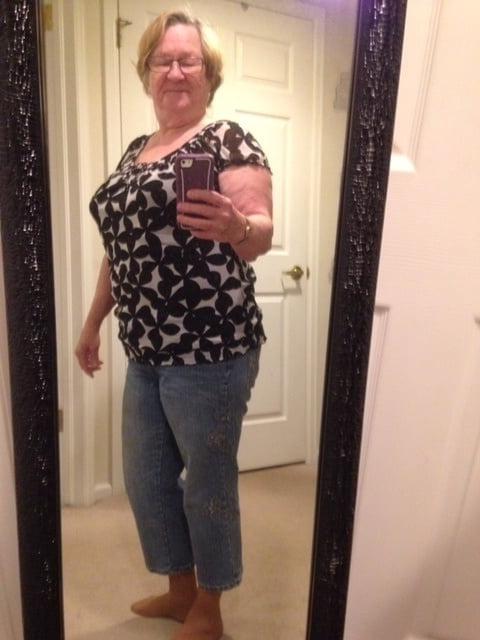 14P Non-nude big titted granny