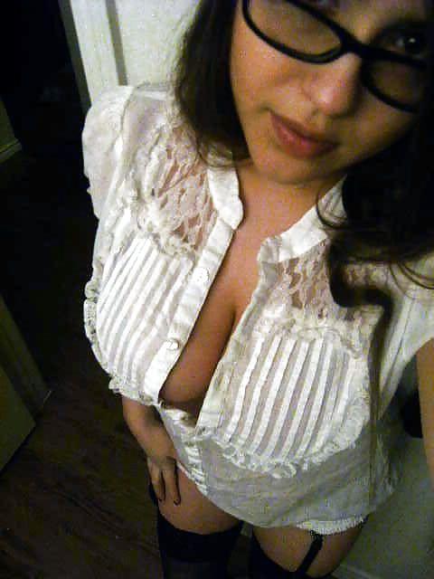 25P Busty Teen With Glasses From SmutDates.com