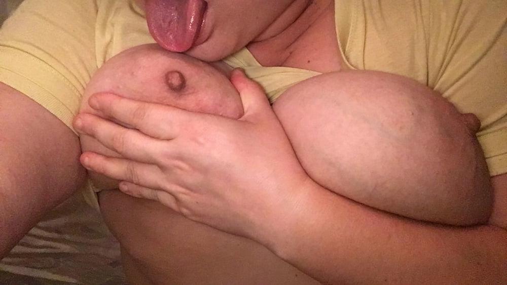11P Squeezing my boobs pulling my nipples