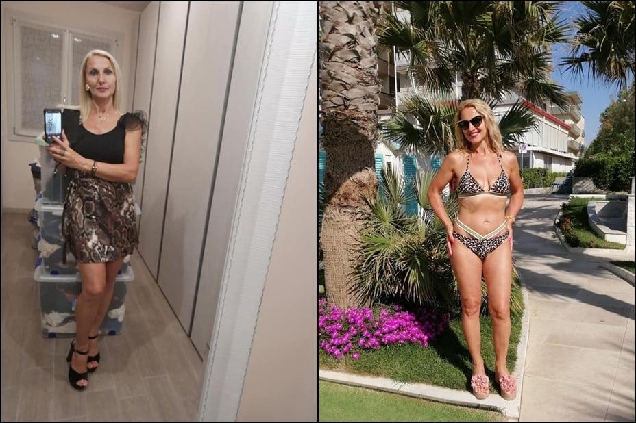 9P fully clothed and in a bikini