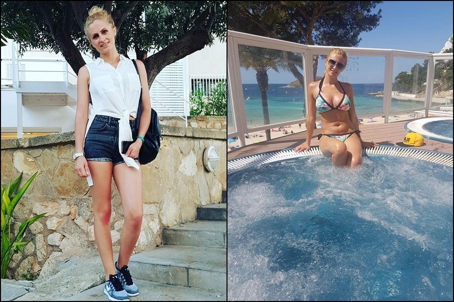9P fully clothed and in a bikini