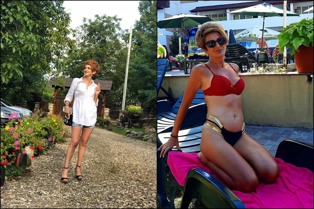 9P fully clothed and in a bikini