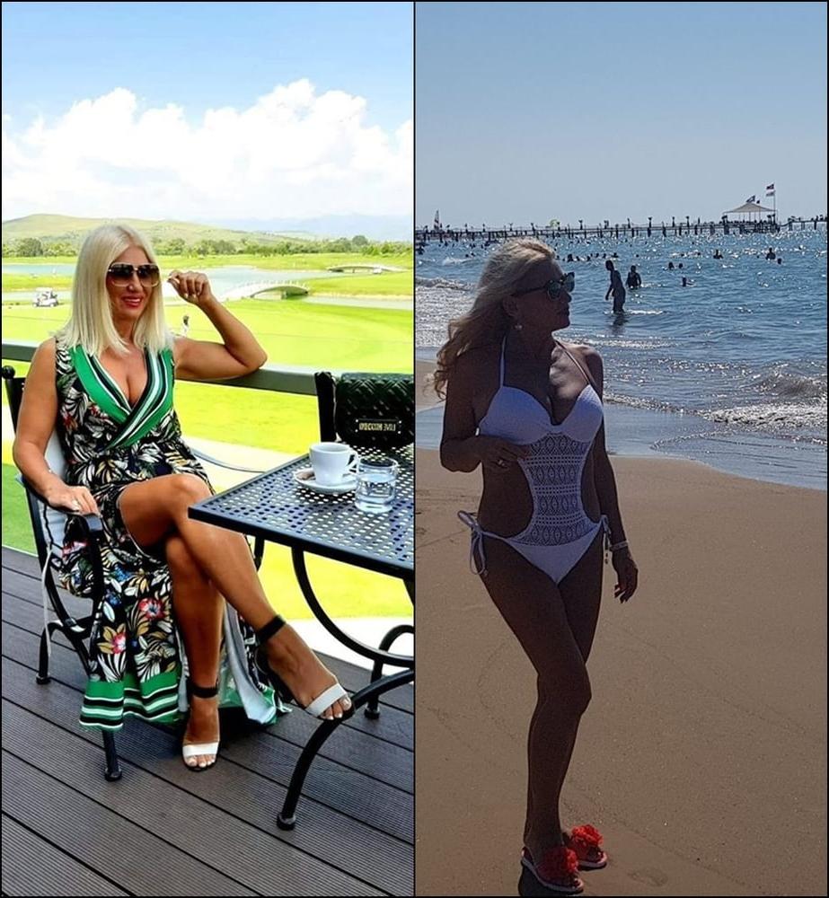 9P fully clothed and in a bikini