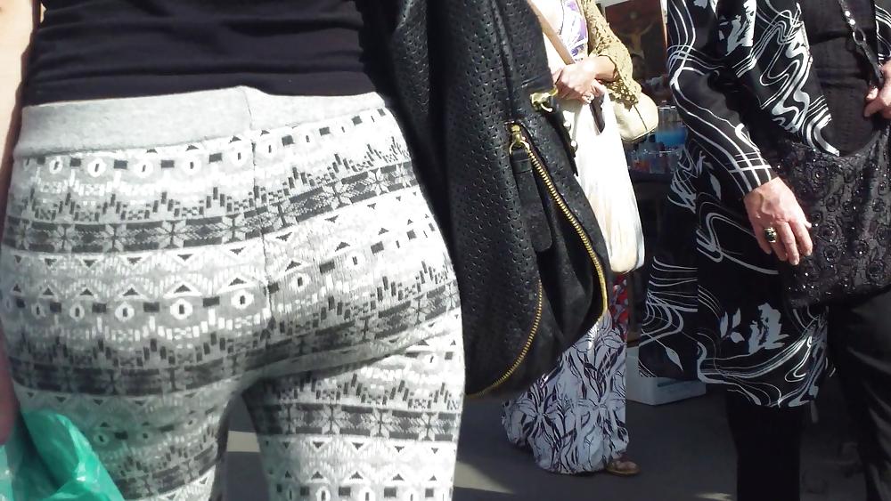23P Hot sexy teen butt & ass in tight spandex 