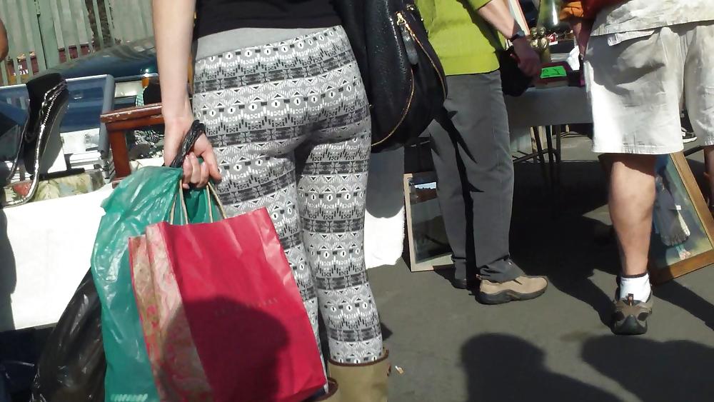 23P Hot sexy teen butt & ass in tight spandex 