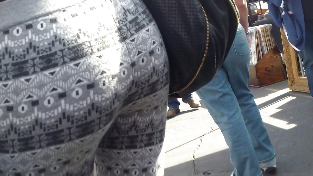 23P Hot sexy teen butt & ass in tight spandex 