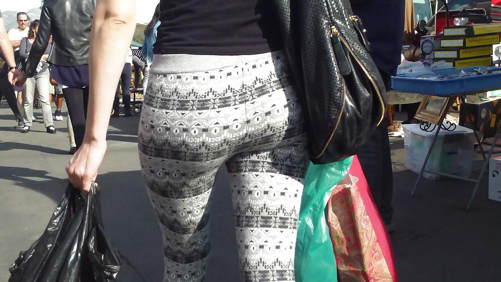 23P Hot sexy teen butt & ass in tight spandex 