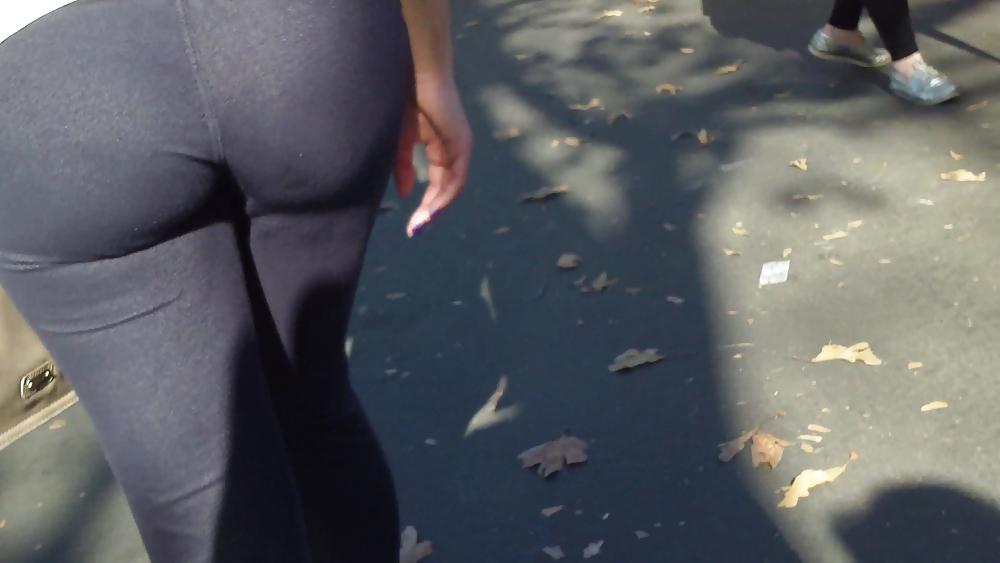 25P Sexy skinny teen butt & ass in spandex pants