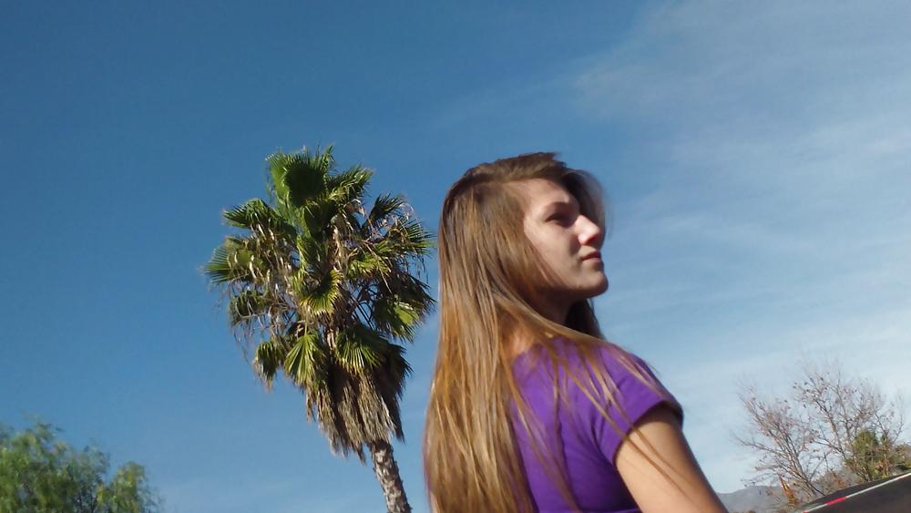 25P Sexy skinny teen butt & ass in spandex pants