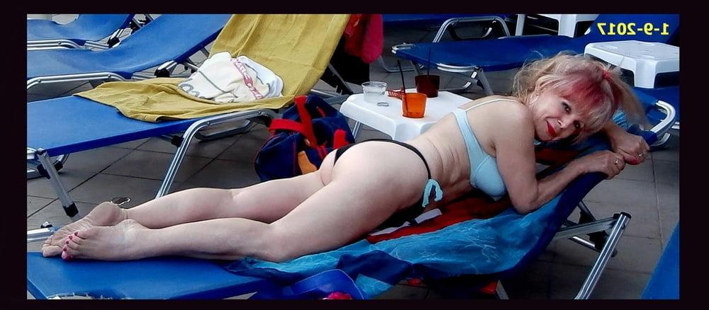 12P Sexy Granny at the beach,,,,