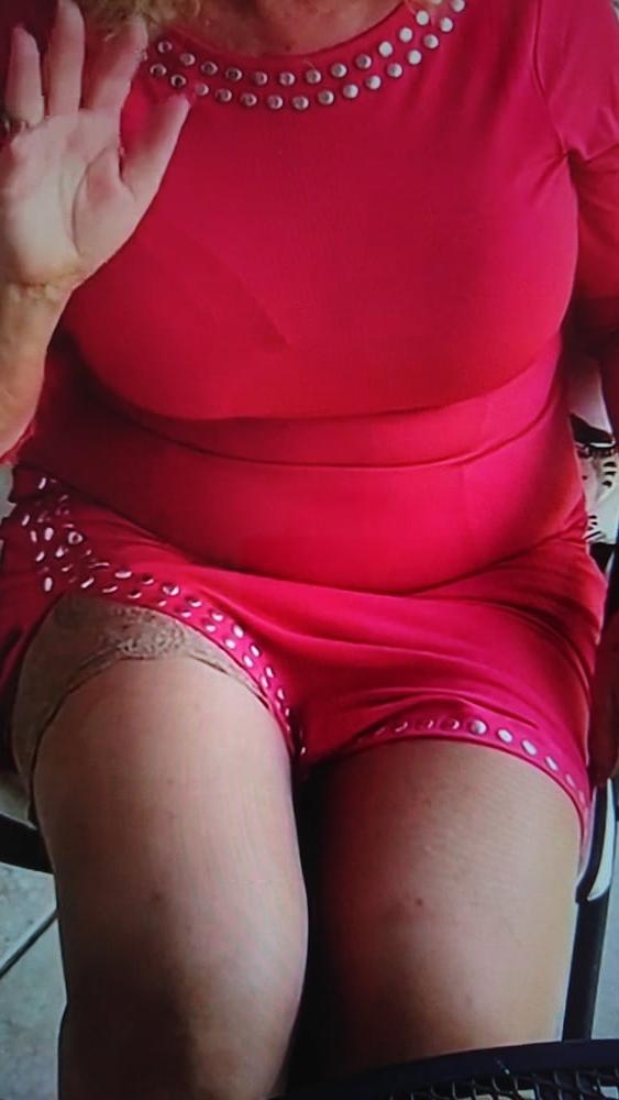 12P Milf With big tits, stockings upskirt.