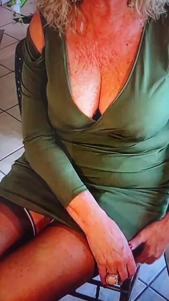 12P Milf With big tits, stockings upskirt.