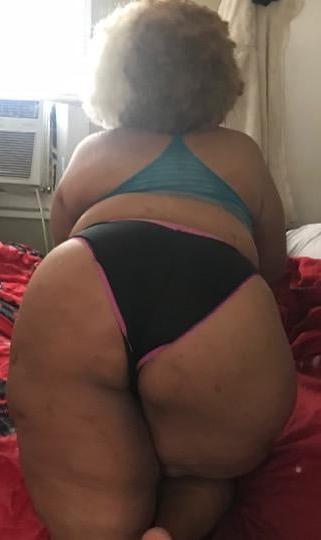 25P Freaked out black granny