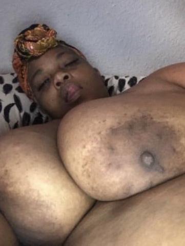 25P Freaked out black granny