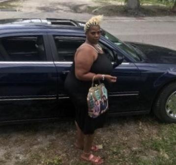 25P Freaked out black granny