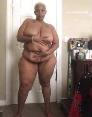 25P Freaked out black granny