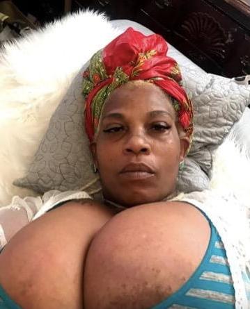 25P Freaked out black granny