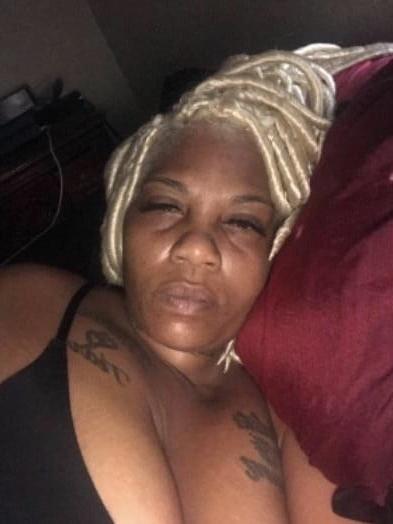25P Freaked out black granny