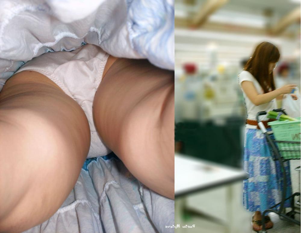 16P 785 - upskirt asian amateur panties thongs pantyhose