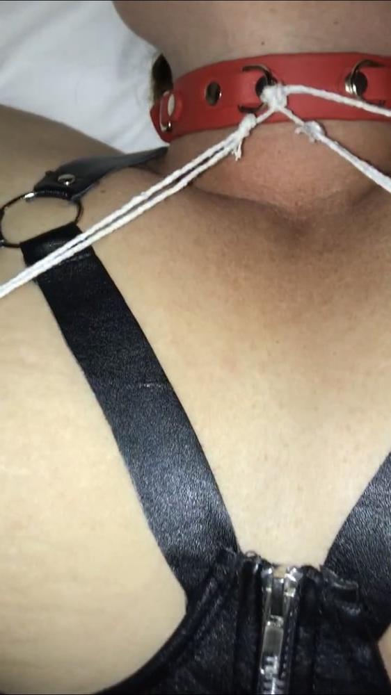 24P Nipples tied and pulled tight, what a slut!