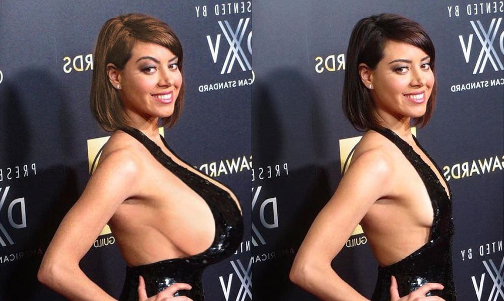 13P Aubrey Plaza Breast &amp; Butt Expansion!