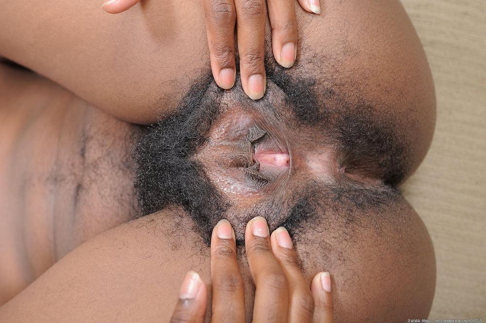 23P Hairy black and ebony pussy 2