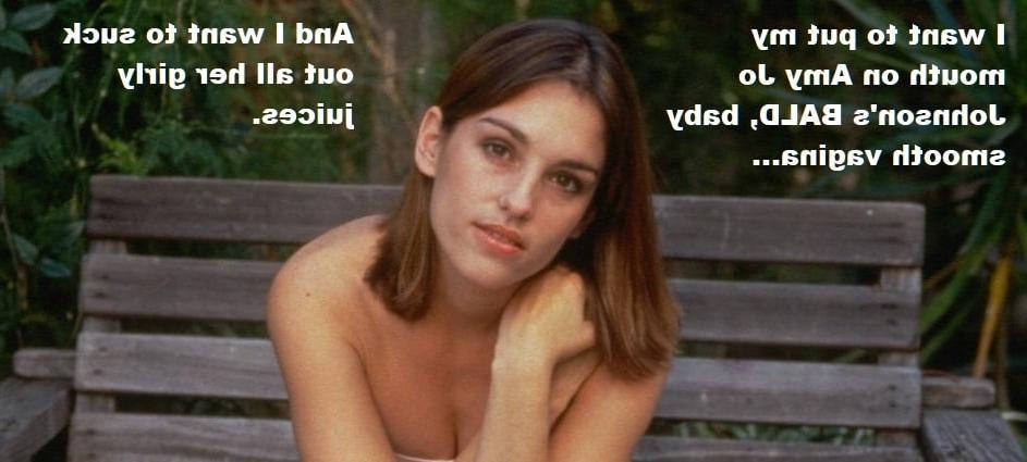 8P Amy Jo Johnson's Bald Vagina