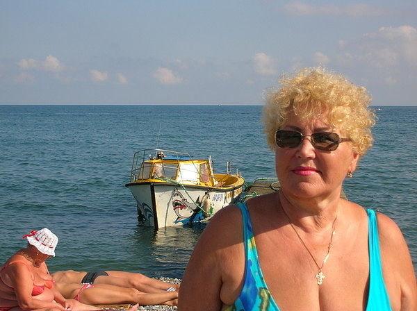 20P Beautiful blonde non-nude Russian granny