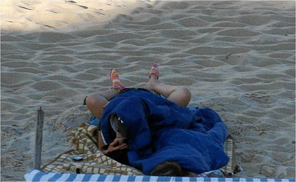 7P Beach Voyeur Fucking