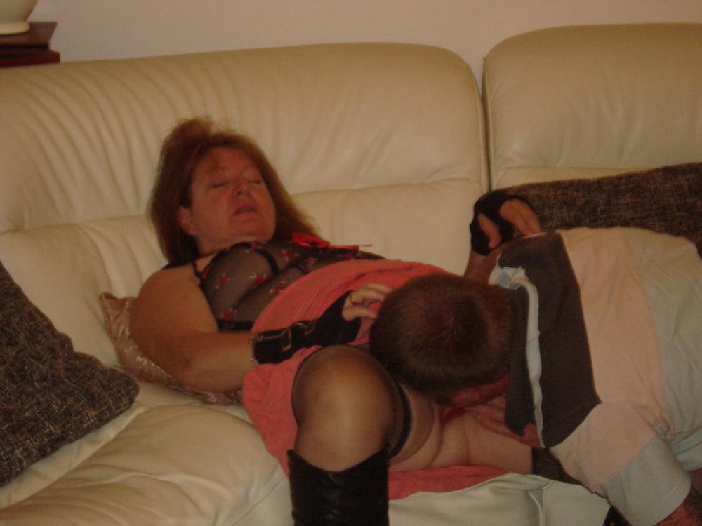 25P Granny Clare takes it up her arse dressed like a whore