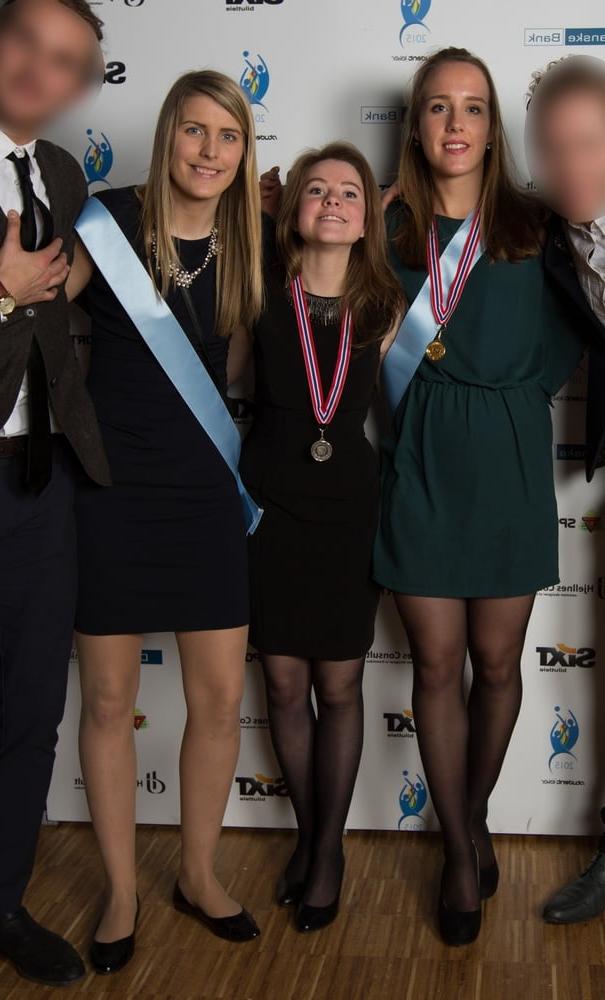 25P Norwegian Pantyhosed Biz School Graduates Part 3 of 3
