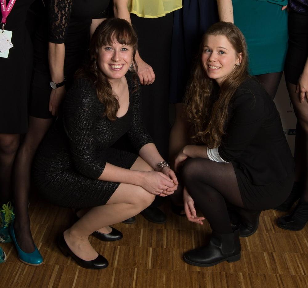 25P Norwegian Pantyhosed Biz School Graduates Part 3 of 3