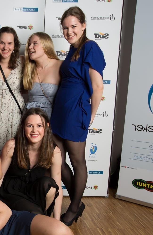 25P Norwegian Pantyhosed Biz School Graduates Part 1 of 3