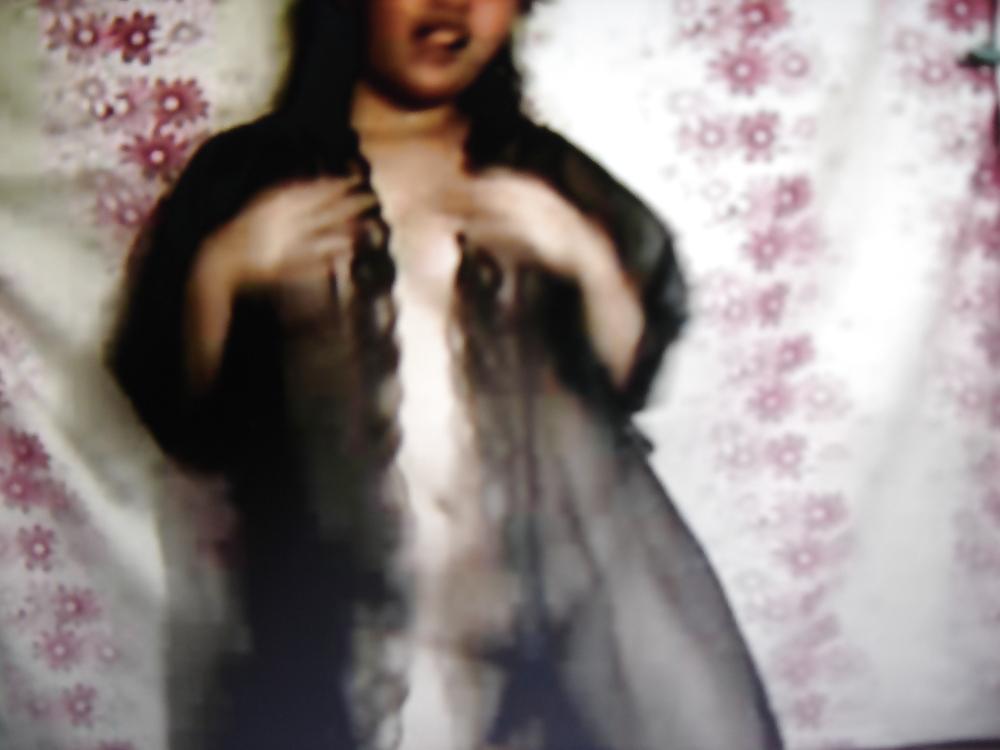 17P Asian margie and her black see through nghtie