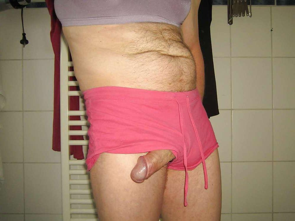 25P Clothes from daughter. Sniffing playing wearing