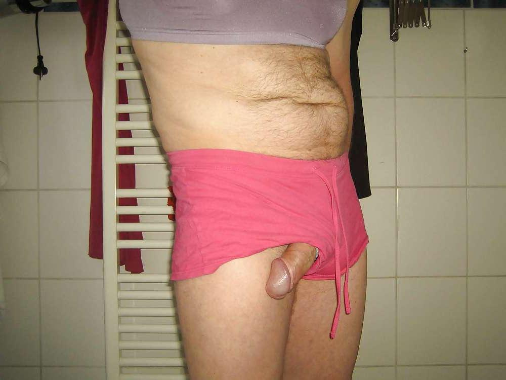 25P Clothes from daughter. Sniffing playing wearing
