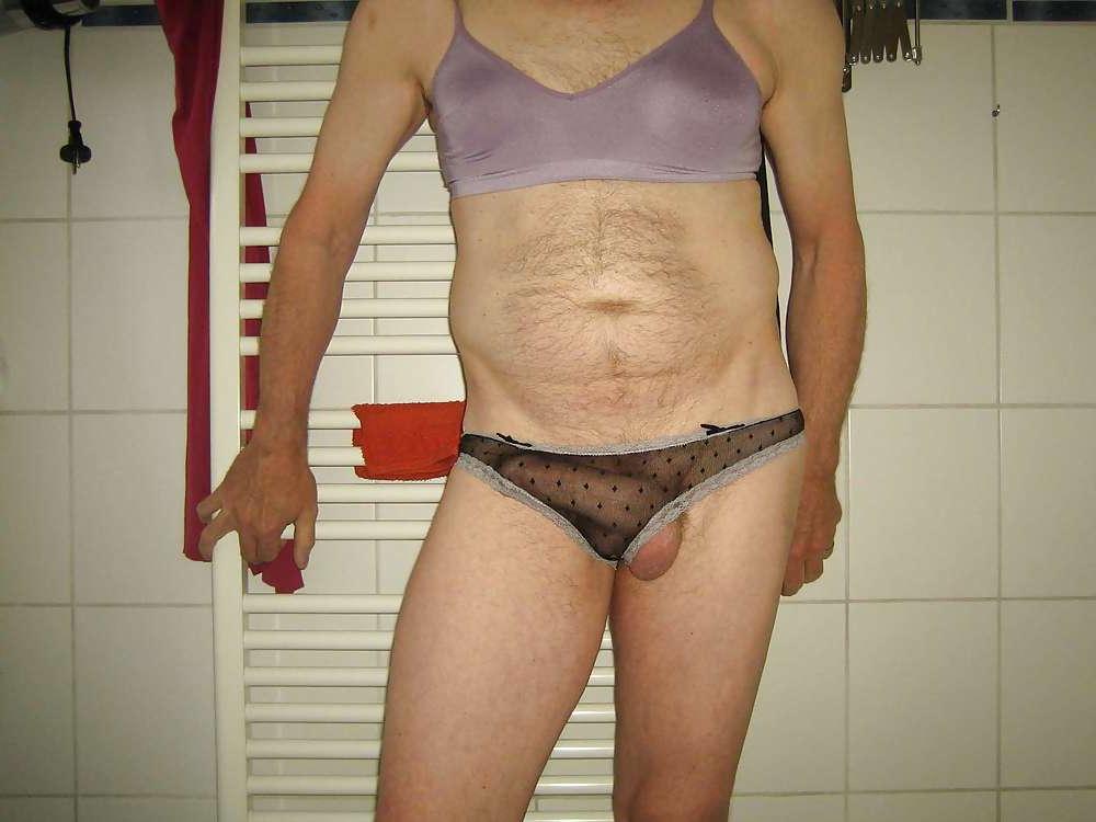 25P Clothes from daughter. Sniffing playing wearing