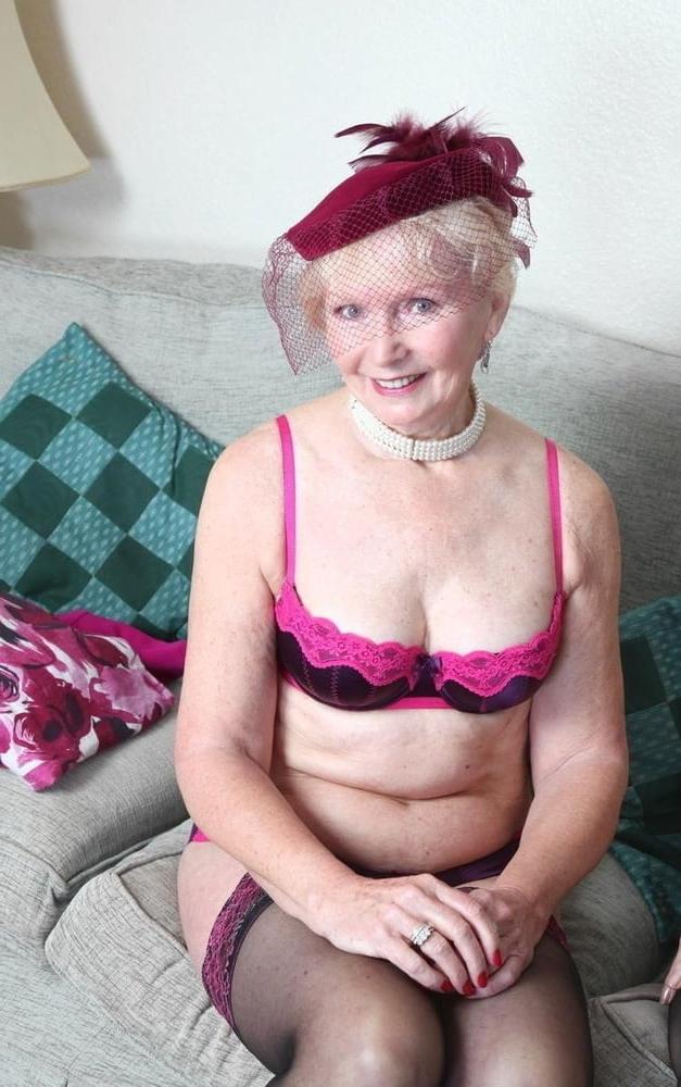 25P 2nd group  of grannies &amp; matures wearing hats &amp; little else