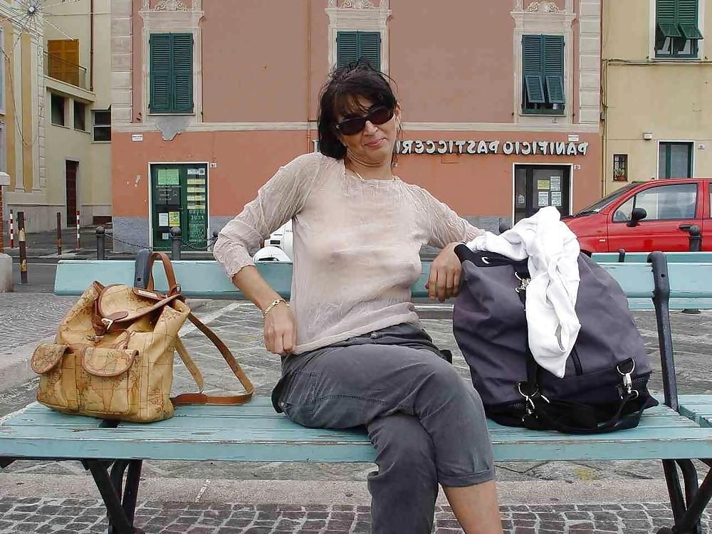 19P Transparent blouse and Wet