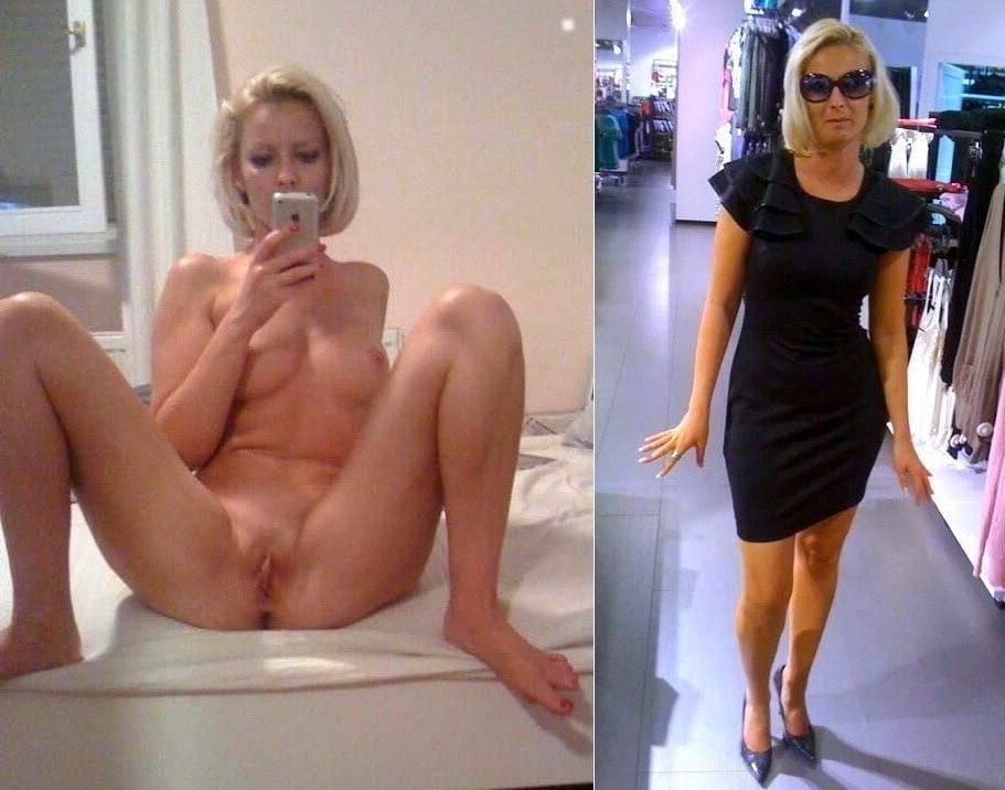25P Women clothed and naked