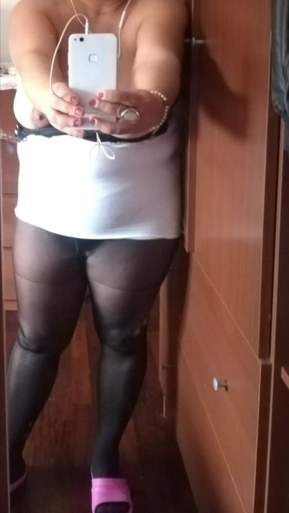15P Mature and granny in black stockings 2