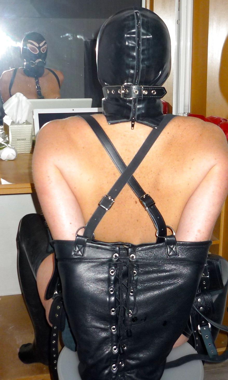 6P Becky watching porn in bondage