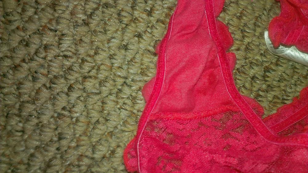 9P Wanking into amys pantys and leaving my precum 2